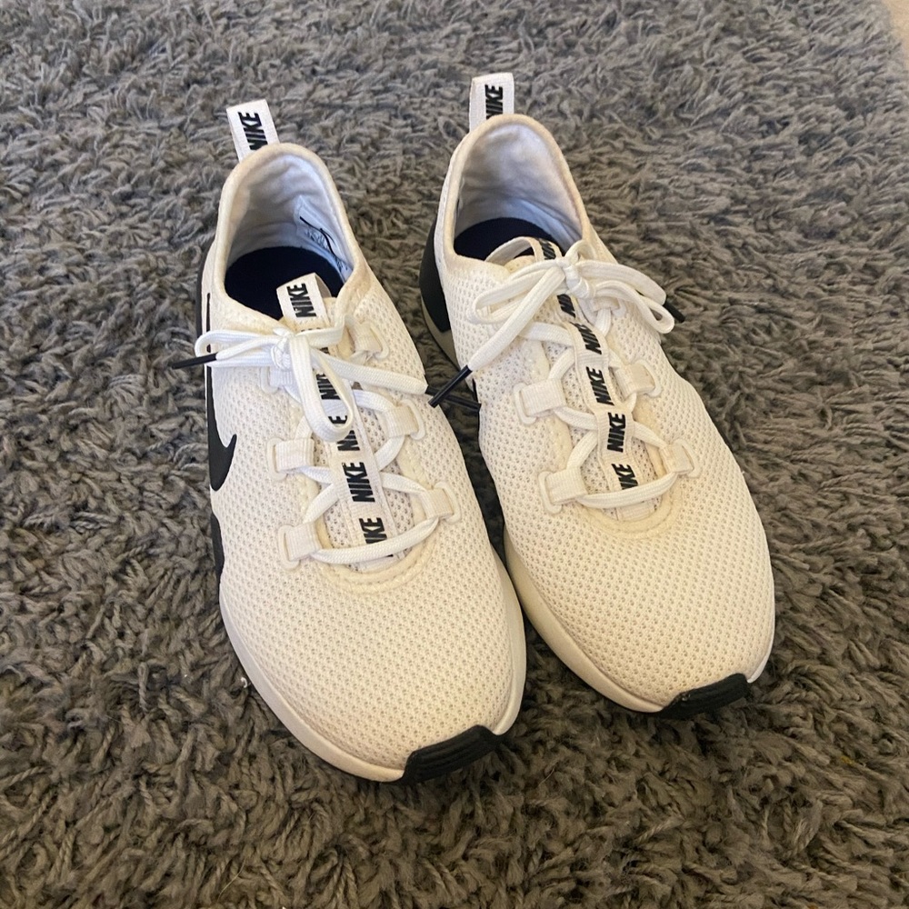 cute black/white nike sneakers